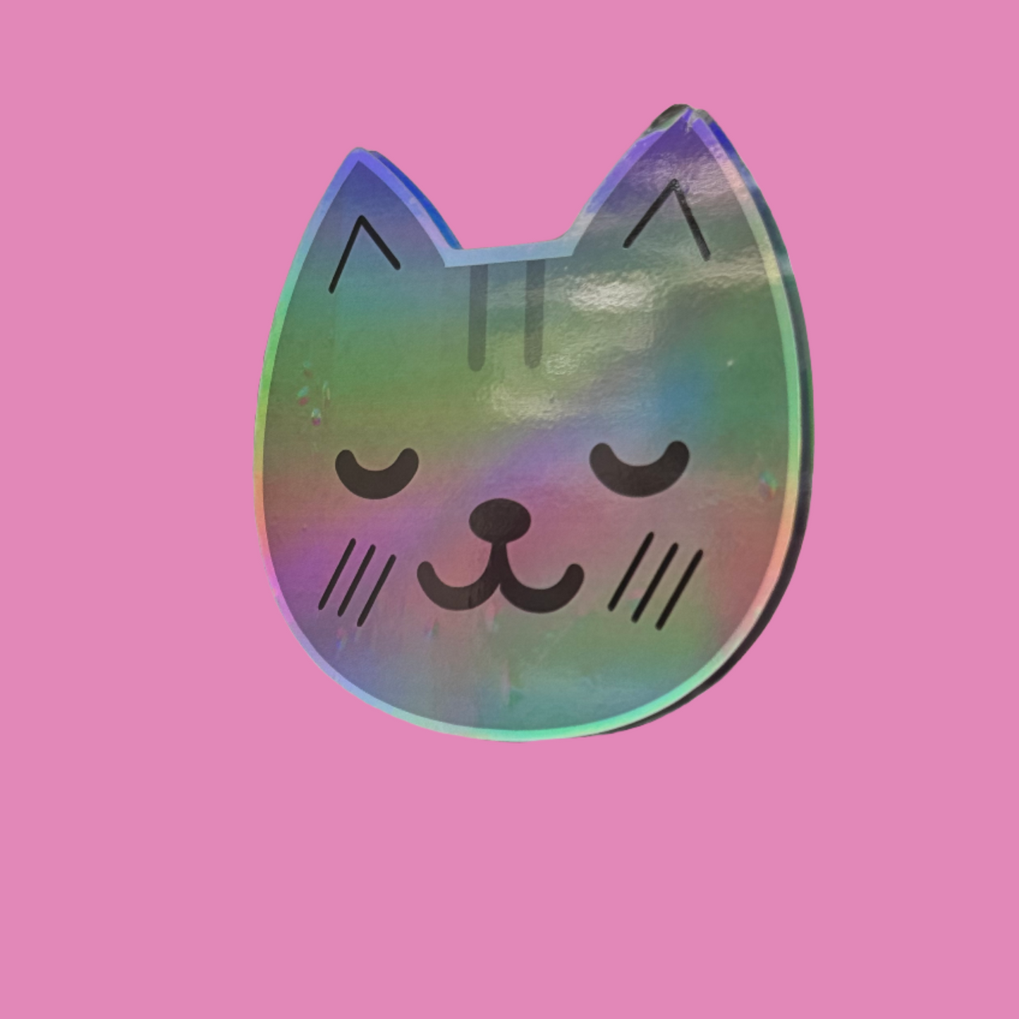 KnT Holographic Pussy Sticker Single