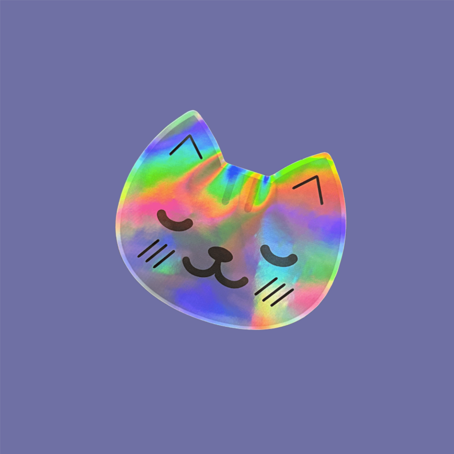 KnT Holographic Pussy Sticker Single